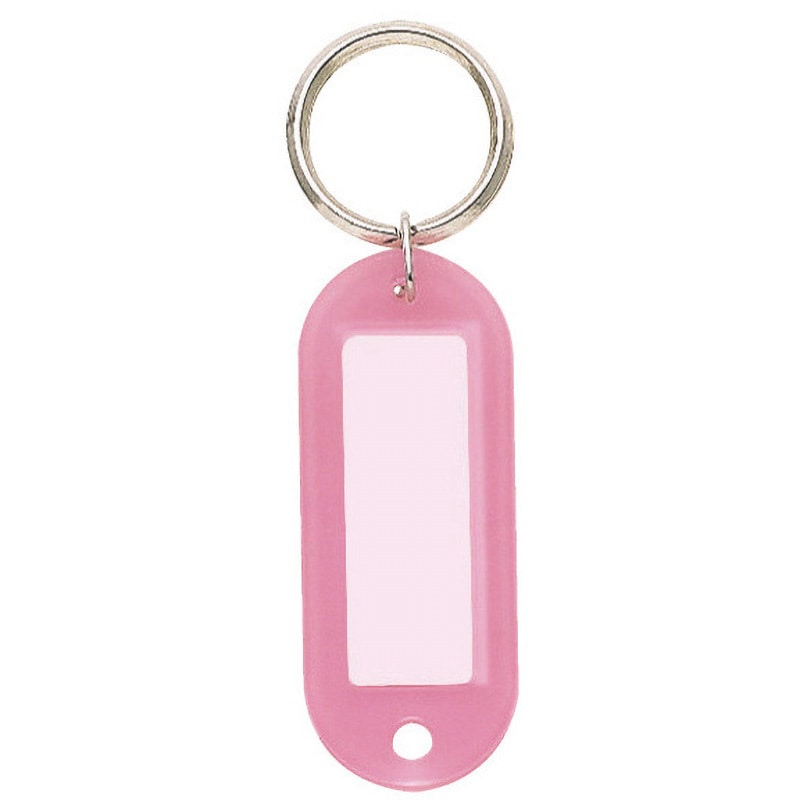 ナフ-210P キーホルダー型名札両面表示用大PP製 コクヨ ピンク色 縦
