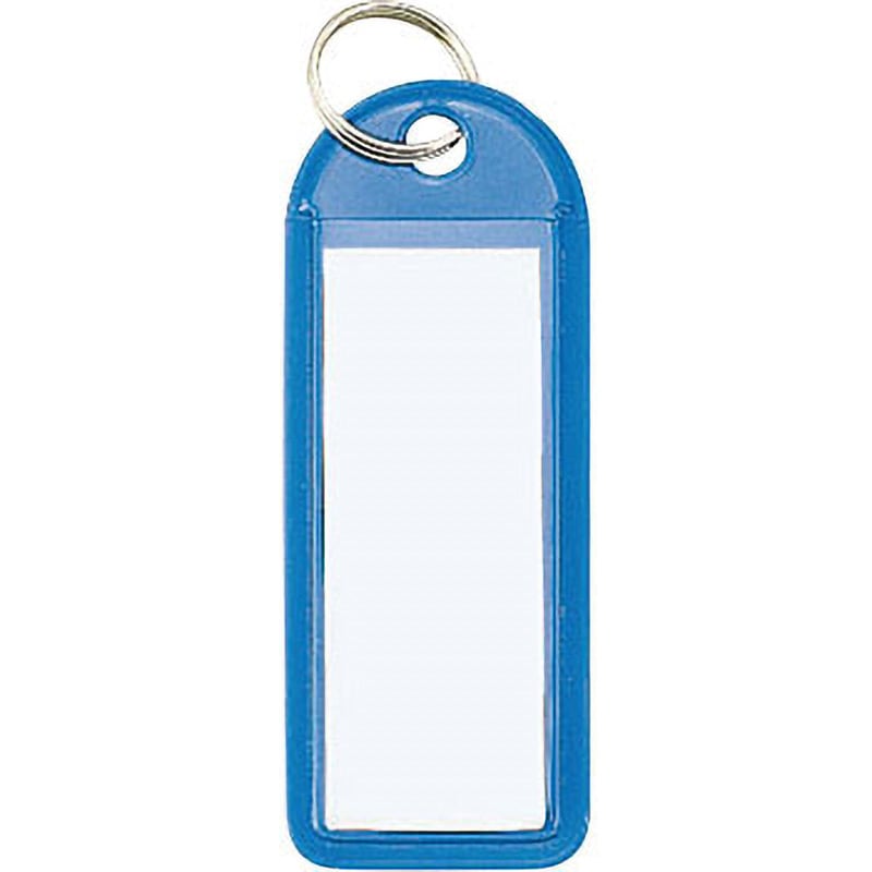 ナフ-225B ソフトキーホルダー型名札 42×17 コクヨ 片面表示用 青色 縦