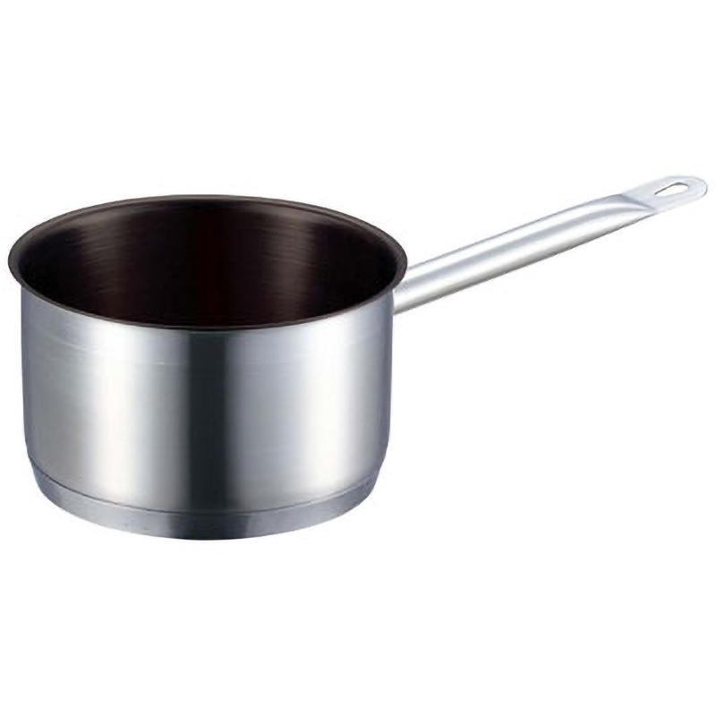 EBM 18-8 プロシェフIH 深型片手鍋  蓋無ノンスティック EBM(江部松商事) 容量1.9L サイズ16cm外径172mm