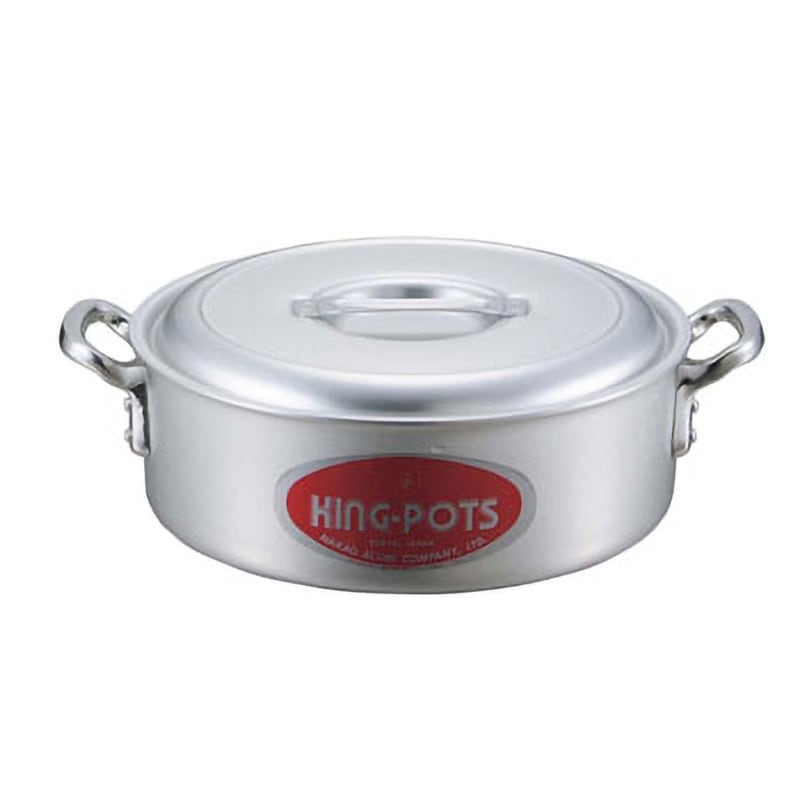 24cm キングアルマイト 外輪鍋(目盛付) ナカオアルミ 容量3.6L サイズ24cm外径257mm 8,985円