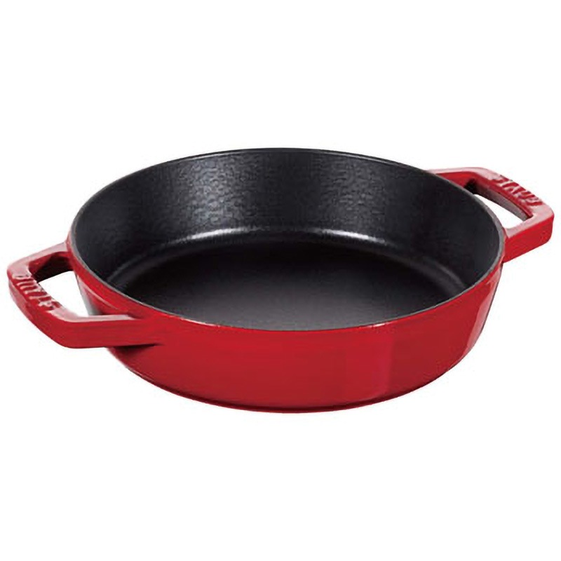 ストウブ 両手フライパン ラウンド STAUB(ストウブ) チェリー色 【通販