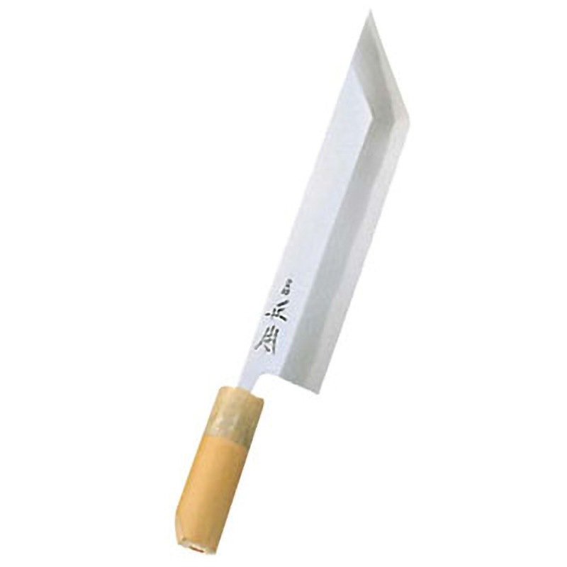 正本うなぎ裂き包丁8寸 本霞玉白鋼水牛柄