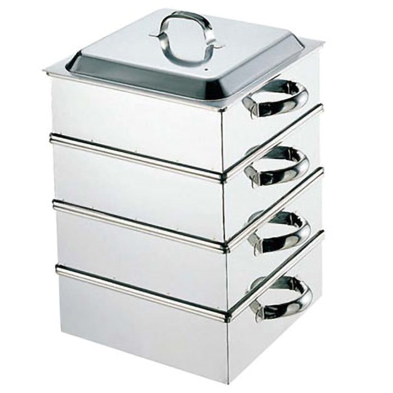 33cm EBM 業務用 電磁角蒸器(レギュラータイプ) EBM(江部松商事) 3段 寸法33cm