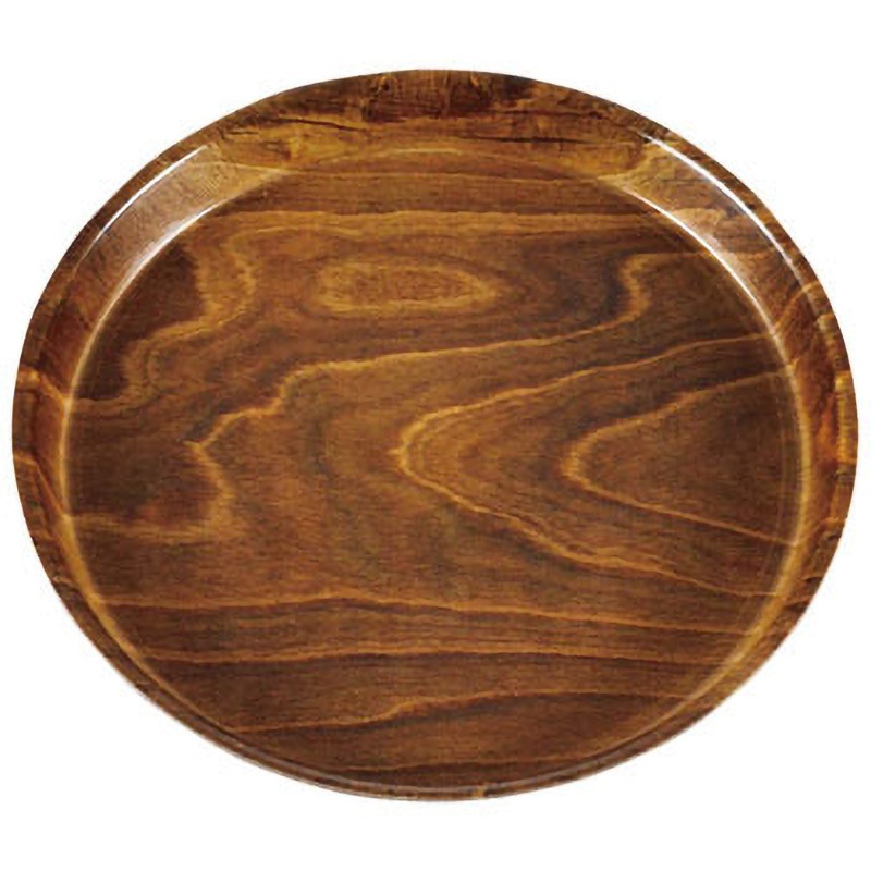 PH558526 キャンブロ ノンスリップウッドトレー 丸 1個 キャンブロ 【通販モノタロウ】