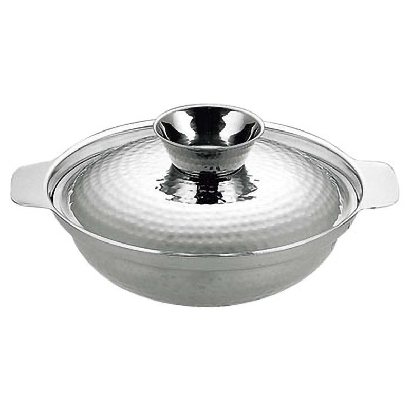 25cm UK 18-0 ちり鍋(ツチ目入) UK(三宝) 容量2L 外径255mm  25cm