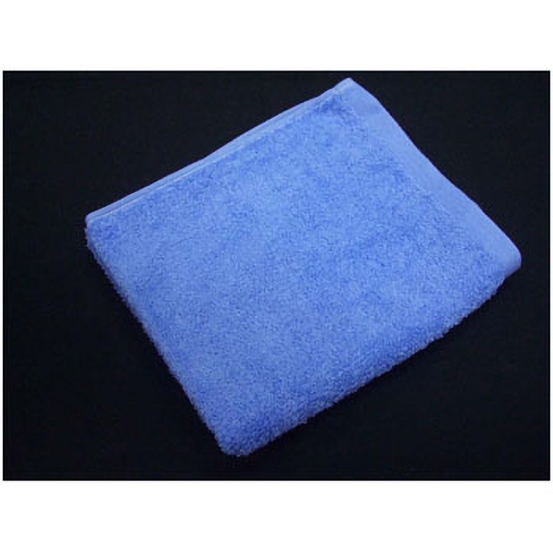 EBM ミューファン抗菌ウォッシュタオル EBM(江部松商事) ブルー色 寸法340×400mm 1個