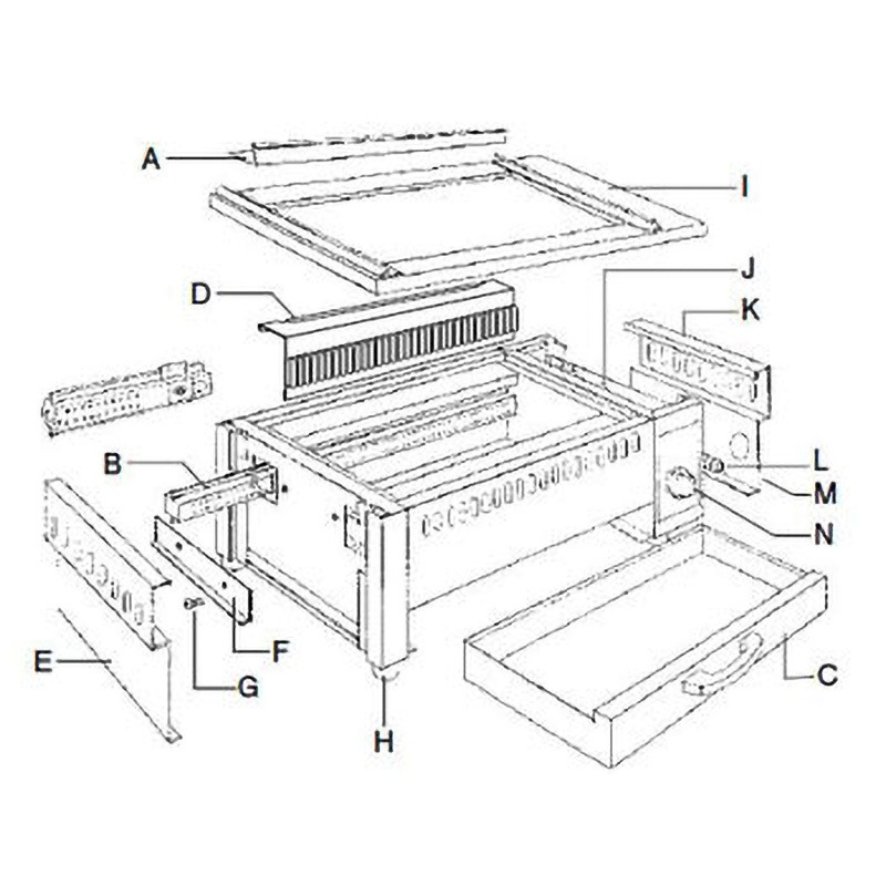 焼き鳥、焼き物 遠赤串焼器 640型 LP （プロパンガス）業務用