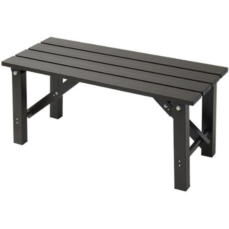 OLE-90(DBR) 折りたたみ縁台 YAMAZEN(山善) 幅900mm奥行360mm高さ400mm