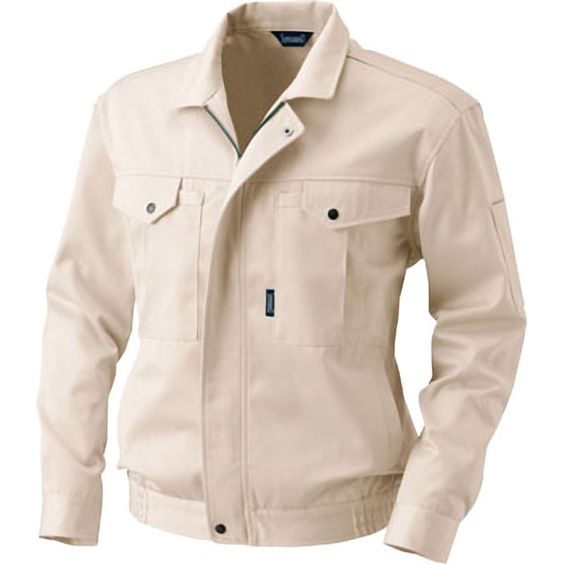 9513 長袖ブルゾン 9513 アルトコーポレーション 名入れ可 ソフトツイル(形態安定加工) 秋冬 ソフトベージュ色 S着丈62cm