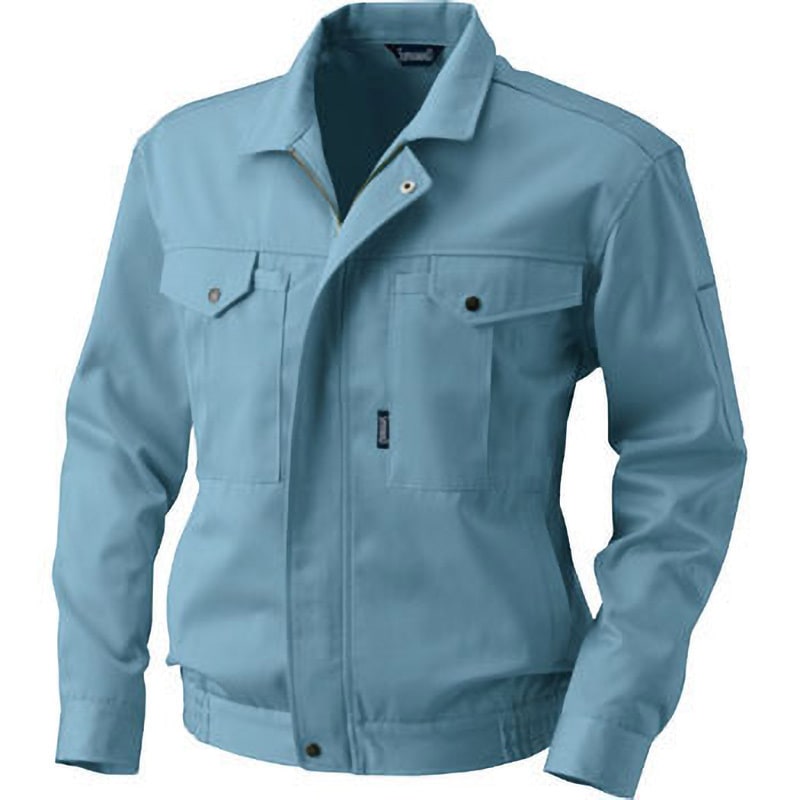 9513 長袖ブルゾン 9513 アルトコーポレーション 名入れ可 ソフトツイル(形態安定加工) 秋冬 ソフトグリーン色 S着丈62cm