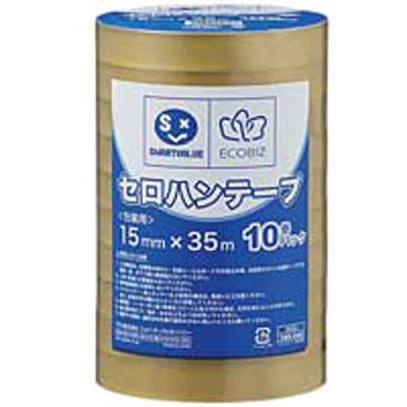 B638J-200 セロハンテープ スマートバリュー 透明色 大巻 業務用  1箱(200巻) B638J-200