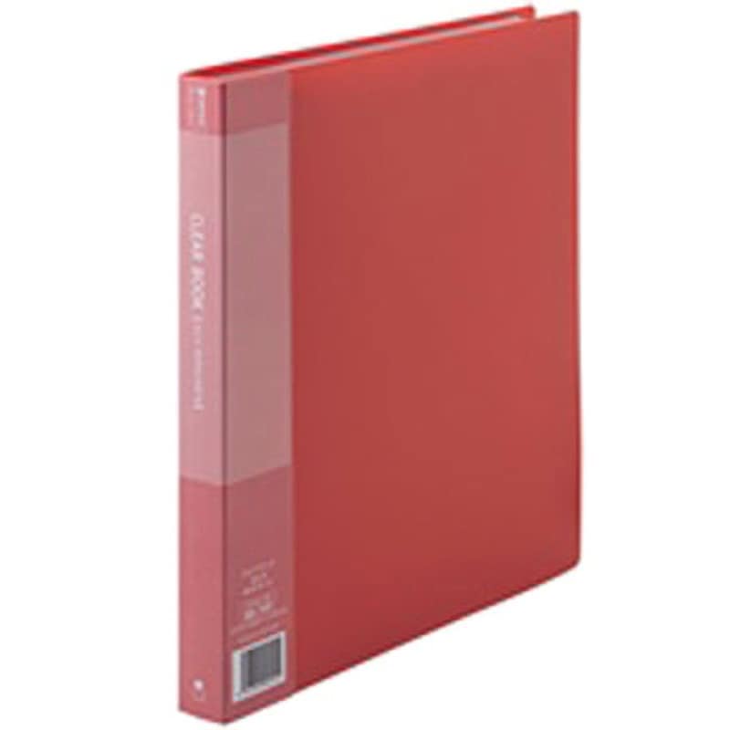 D048J-10RD クリアーブック40P A4S スマートバリュー レッド色 背幅25mm 1箱(10冊) D048J-10RD 6,088円