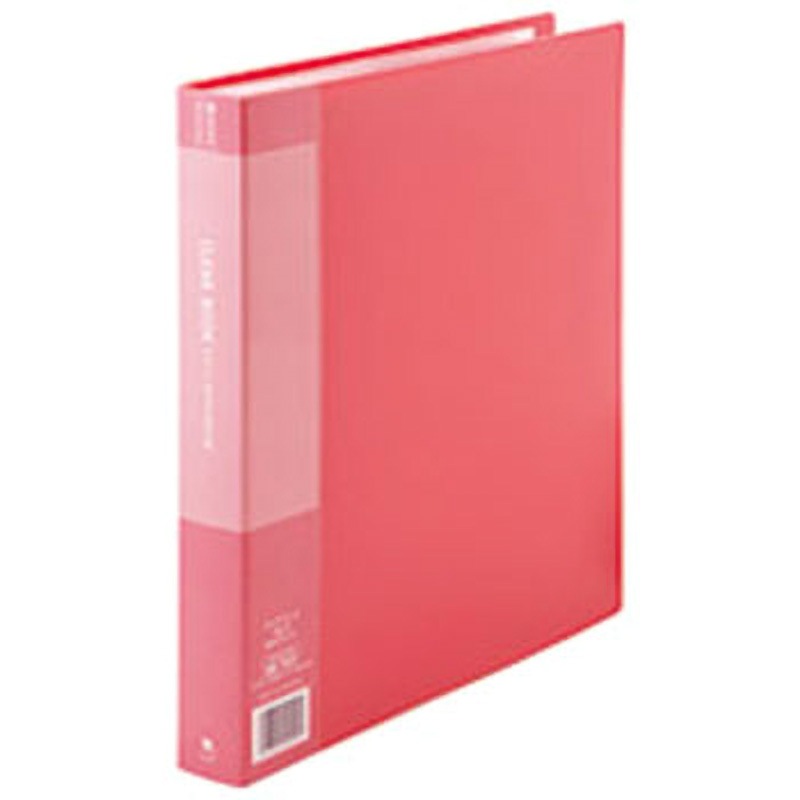D049J-10RD クリアーブック60P A4S スマートバリュー レッド色 背幅35mm 1箱(10冊) D049J-10RD
