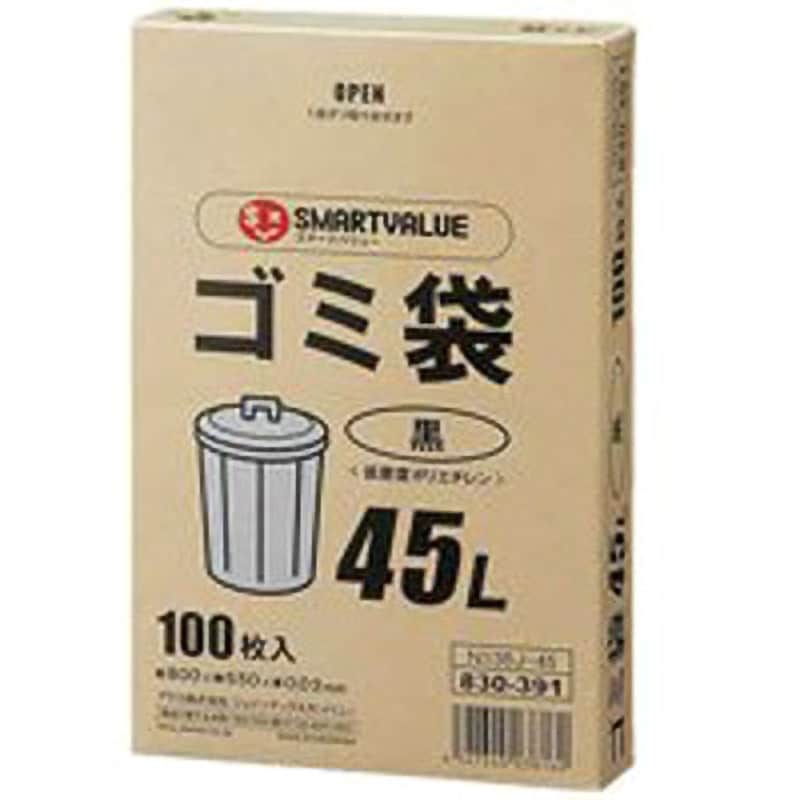 独特の素材 ゴミ袋 LDD 白半透明 45L 100枚 N115J-45