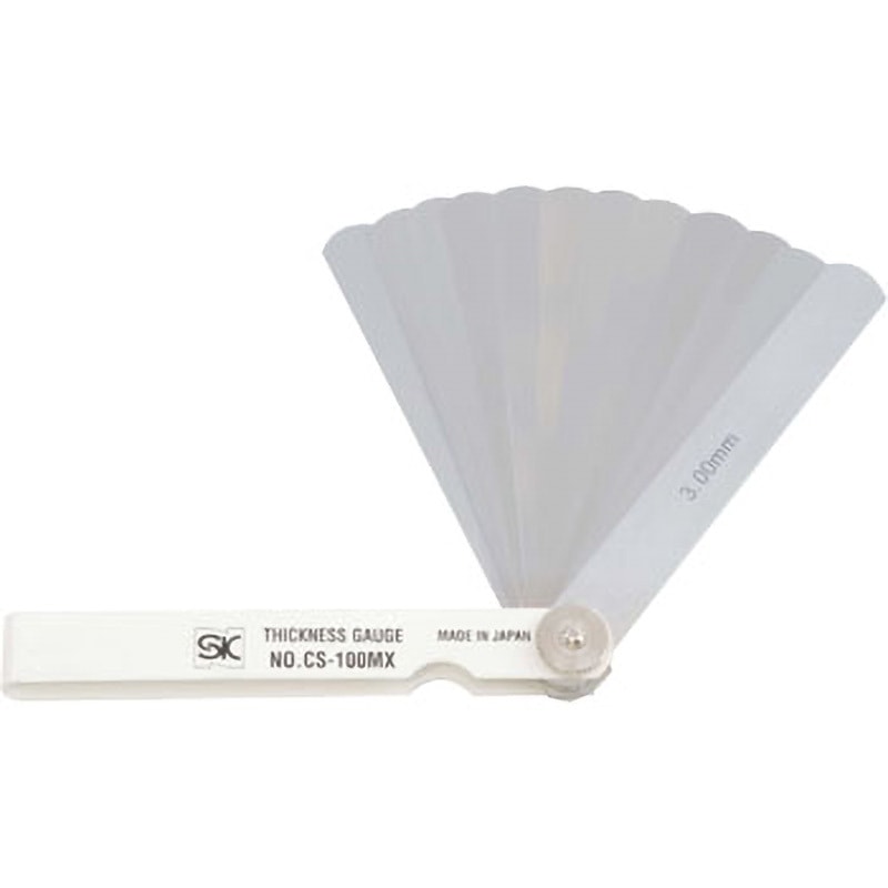 CS-100MX白 シクネスゲージカラースリーブタイプ 1セット(13枚) SK(新潟精機) 【通販モノタロウ】