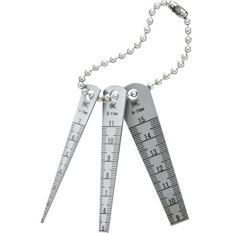 TPG-0515S 短尺テーパーゲージセット SK(新潟精機) 測定範囲0.5-15.0mm