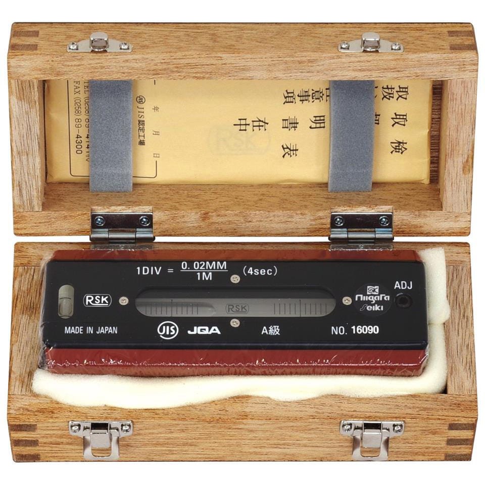 FLA-150002 精密平形水準器 JIS A級 新潟精機(SK) 感度0.02mm/m FLA-150002 - 【通販モノタロウ】