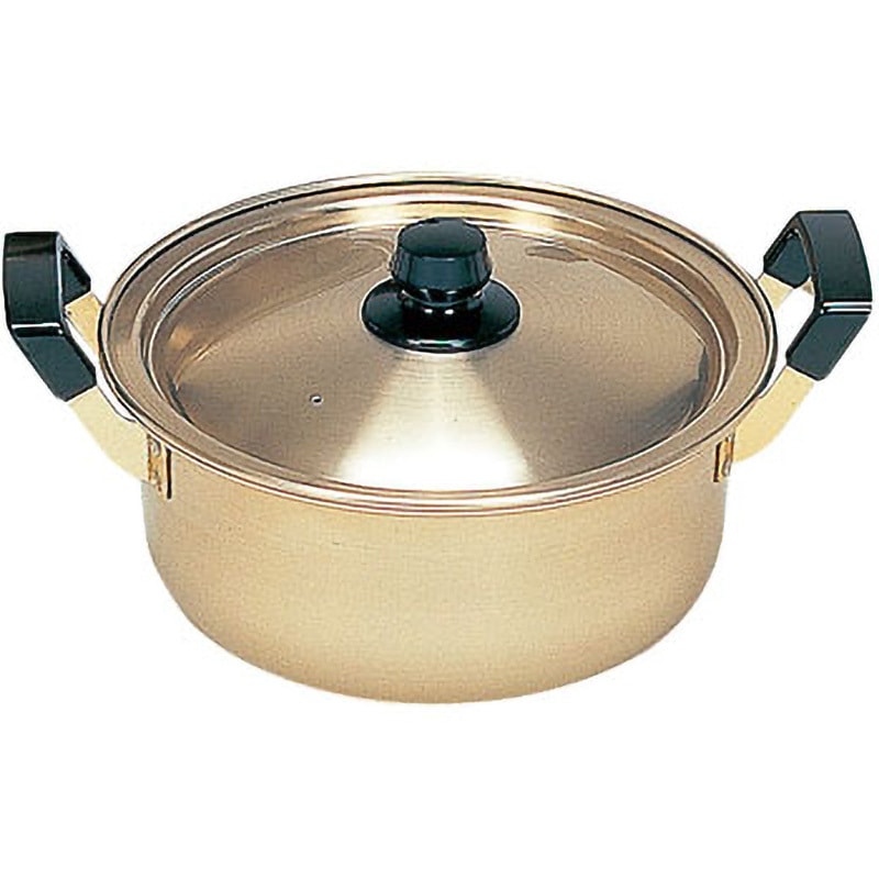 両手 鍋 蒸し器 兼用 アルミ 段付き IH対応 26cm 直径24cm⁄26cm 両手鍋 深型鍋 2段 ステンレス製 蒸し器 IH対応 ガラス