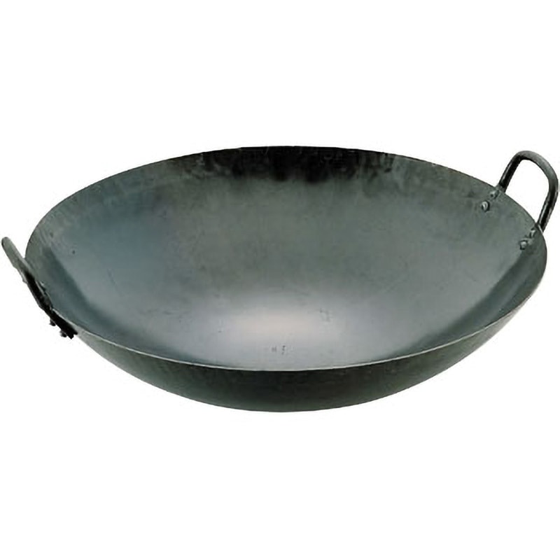 中華鍋、打ち出し　張丘市の手作り鉄鍋 中華鍋 約30cm 木製蓋 公式】山田工業所 鉄打出【木柄】片手中華鍋 （1.6mm） 30cm 空