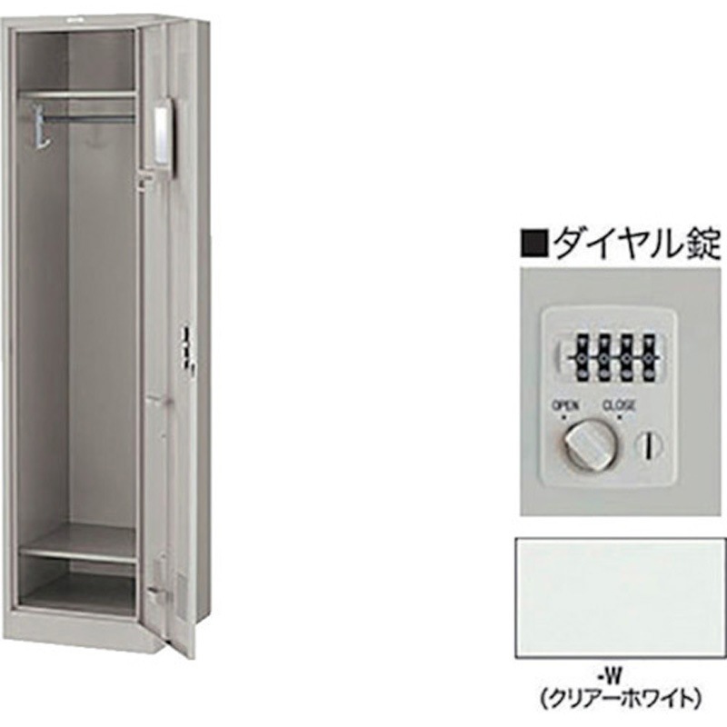 LK1JND-W ロッカーダイヤル錠タイプ ナイキ クリアーホワイト色   LK1JND-W