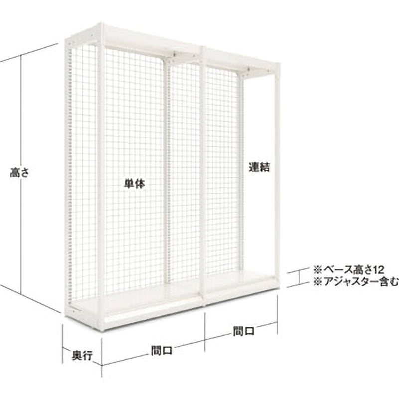 中日販売 UL特価台片面バックボード 間口120cm 単体 2465-25 (63-2863-33) UL片面バックボード 間口120cm 連結 中日販売 349-68-25 (63-2854-70)