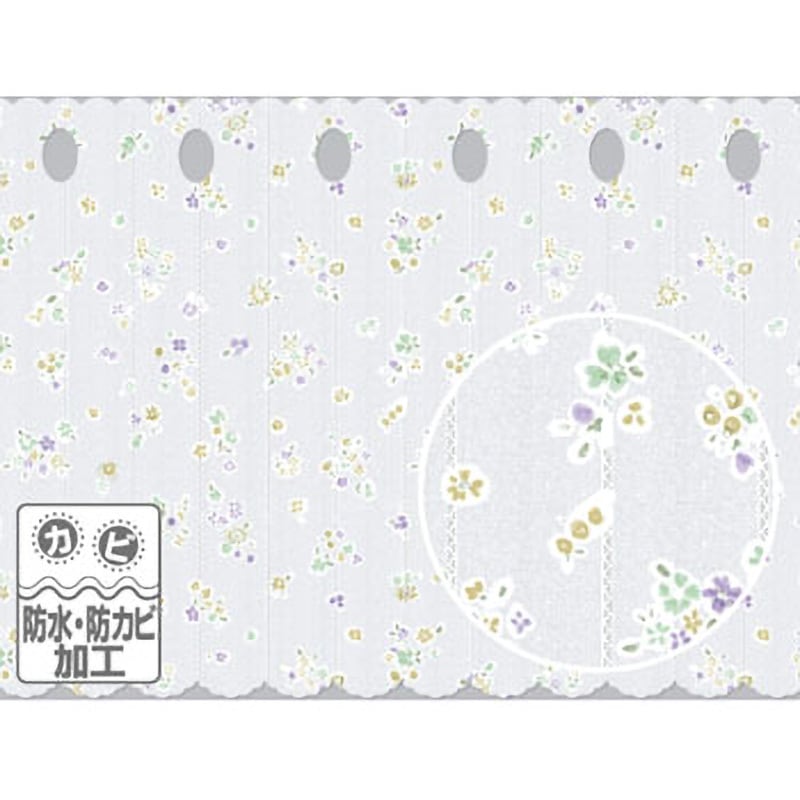 CFCR-01 新・防水防カビ カフェカーテン 明和グラビア 幅20m長さ45cm  CFCR-01