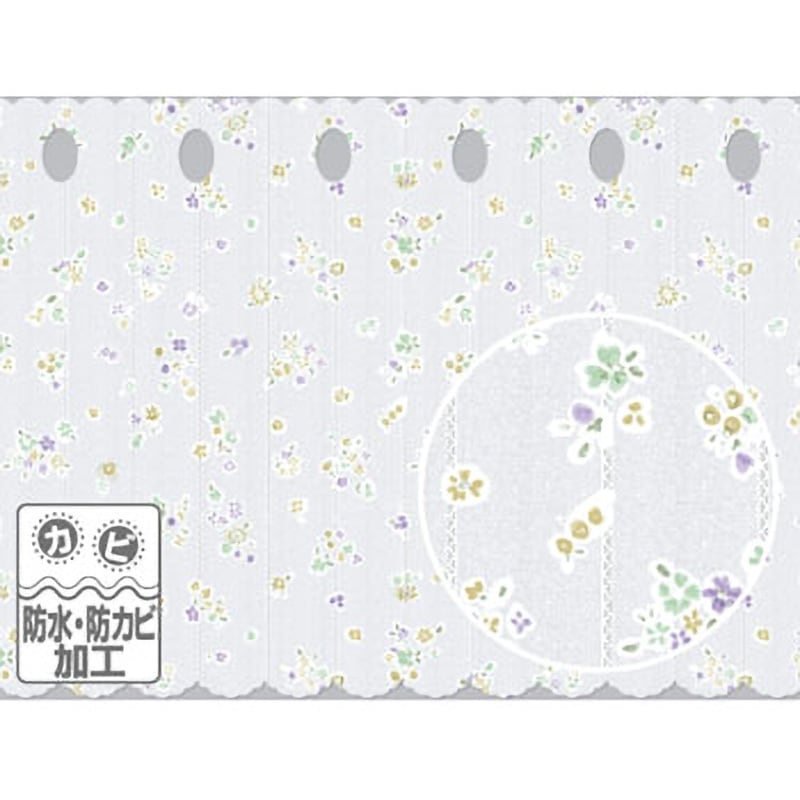 CFCR-01 新・防水防カビ カフェカーテン 明和グラビア 幅20m長さ60cm  CFCR-01