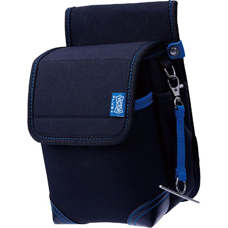 VPS-B22F ビクタープラス 腰袋2段フタ付 VICTOR(花園工具) ブラック