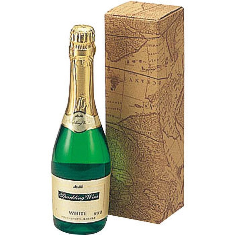 K-387 筒式箱 ハーフシャンペン375mL ヤマニパッケージ ワイン・洋酒箱 寸法78×78×260mm 1ケース(200枚) K-387