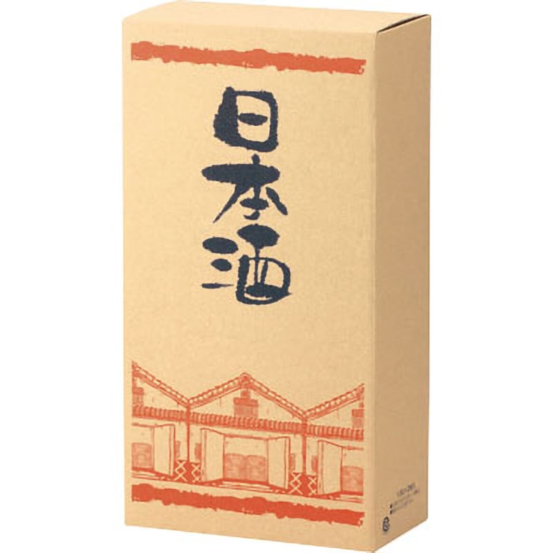 K-409 筒式箱 蔵一升瓶 ヤマニパッケージ 日本酒・焼酎箱 1.8L2本 寸法110×220×410mm 1ケース(50枚) K-409