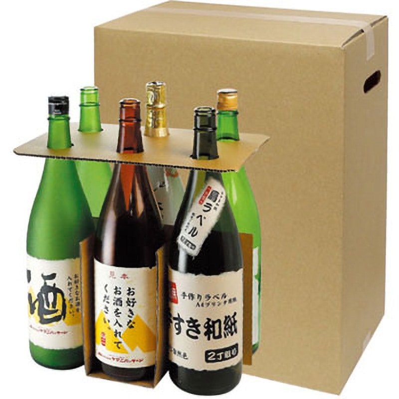 一升瓶 お値打ち宅配箱 手穴付 ヤマニパッケージ 【通販モノタロウ】