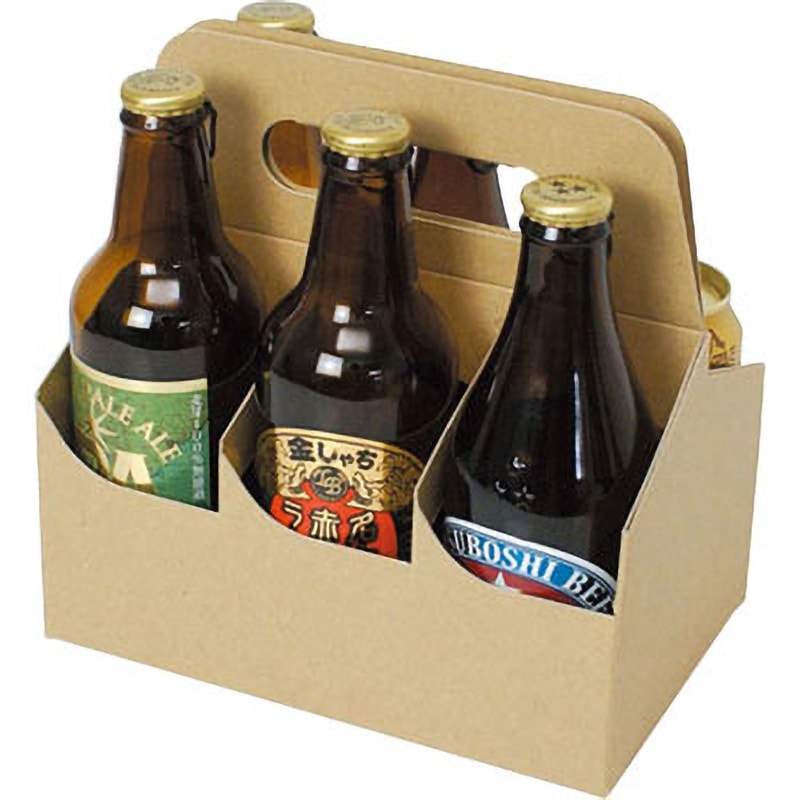 K-1383 クラフトビール手提げ ヤマニパッケージ G段 瓶ビール6本 1