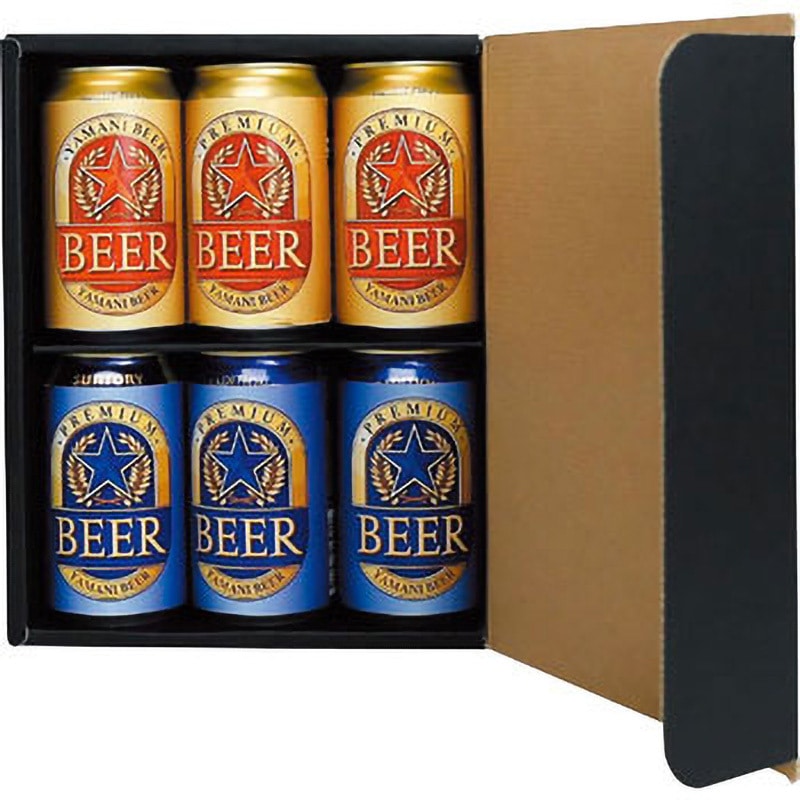 K-1384 かぶせ箱 プレミアム缶ビール ヤマニパッケージ 350缶6本用