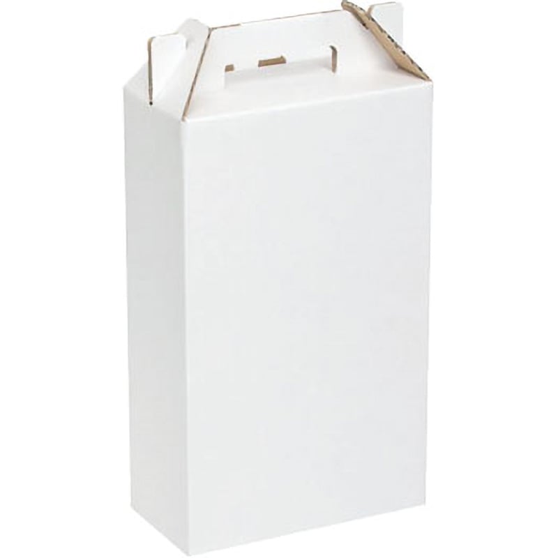 K-1422 筒式箱 ジュース瓶1L×2本入 手提箱 ヤマニパッケージ B段 外寸188×95×335Hmm 1ケース(50枚) K-1422