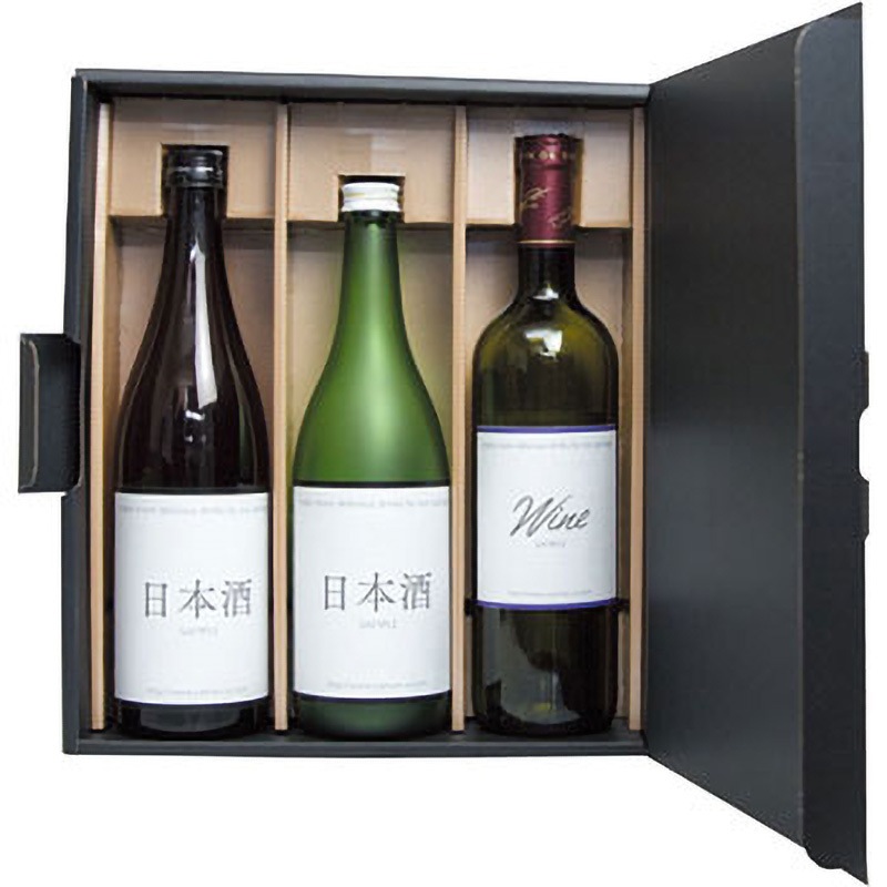 K-1427 エスポアブラック 720mL ヤマニパッケージ ワイン・洋酒箱 720mL3本  1ケース(50枚) K-1427
