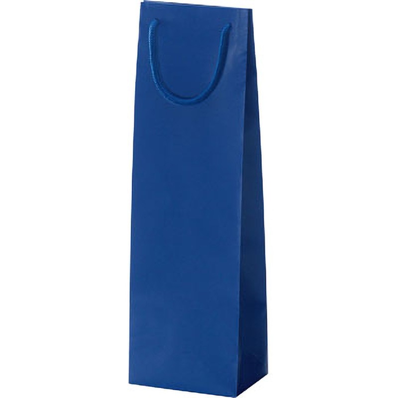 YW-8 ワイン用紙袋 ヤマニパッケージ マット紺色 寸法120×85×390mm 1ケース(100枚) YW-8