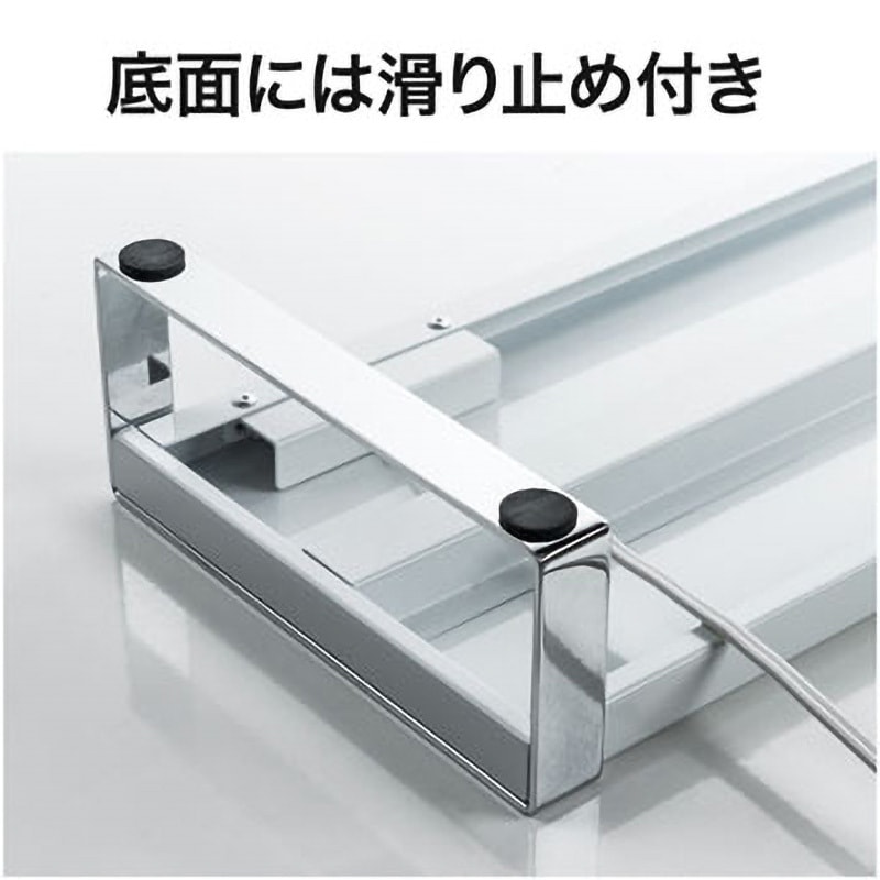 100-MR138W 電源タップ+USBハブ付き机上ラック(W1000) サンワ