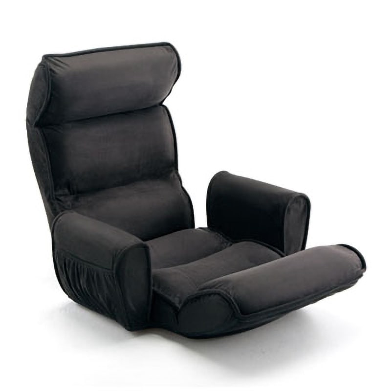 150-SNC103BK 肘付きふんわり座椅子 1台 サンワダイレクト 【通販