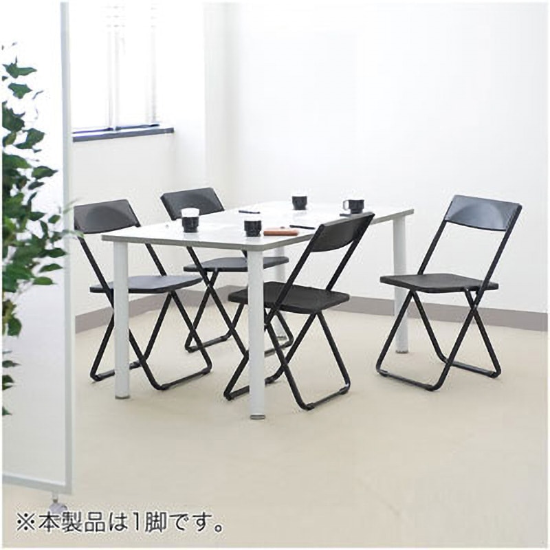 150-SNCH0061BK スリム折り畳みチェア サンワダイレクト ブラック色 幅