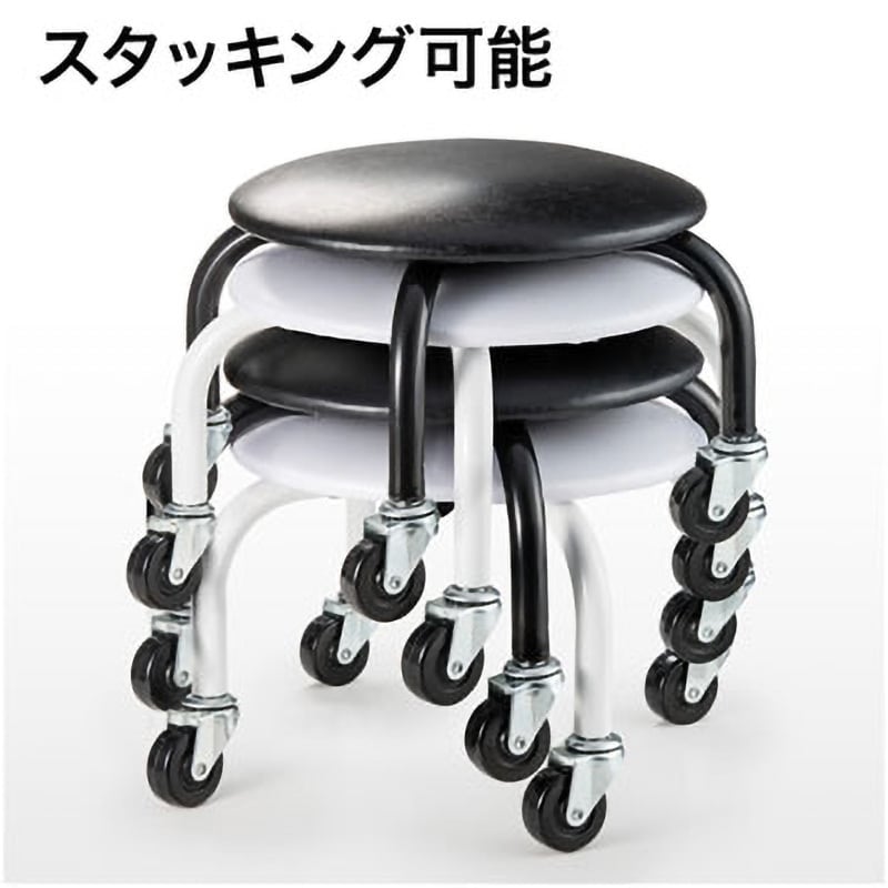150-SNCH011BK 低作業用チェア サンワダイレクト キャスターあり 150-SNCH011BK 低作業用チェア サンワダイレクト キャスターあり
