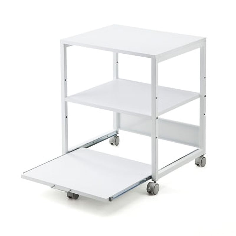 100-LPS009W プリンタスタンド サンワダイレクト キャスターあり 幅600mm奥行500mm高さ700mm  100-LPS009W