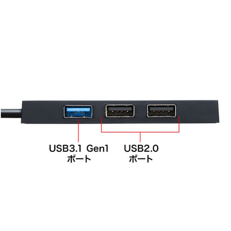 USB-3TCH7BK USB Type C コンボハブ サンワサプライ 4ポート