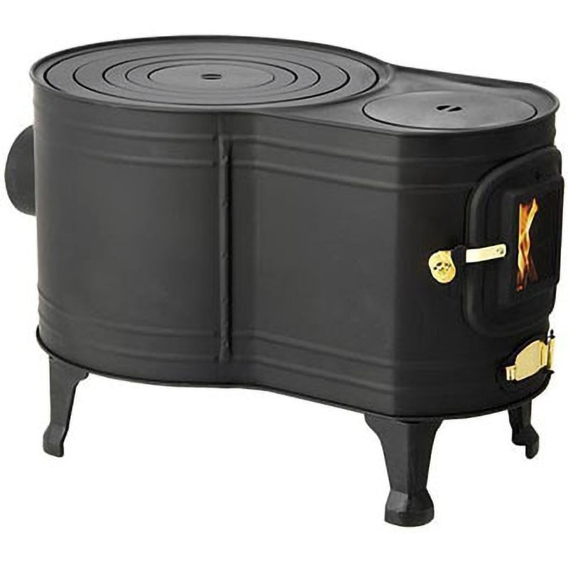 ホンマ製作所 黒耐熱窓付時計型ストーブ　ASW-60B　新品 ASW-60B 黒耐熱 窓付時計型薪ストーブ 1台 ホンマ製作所 【通販