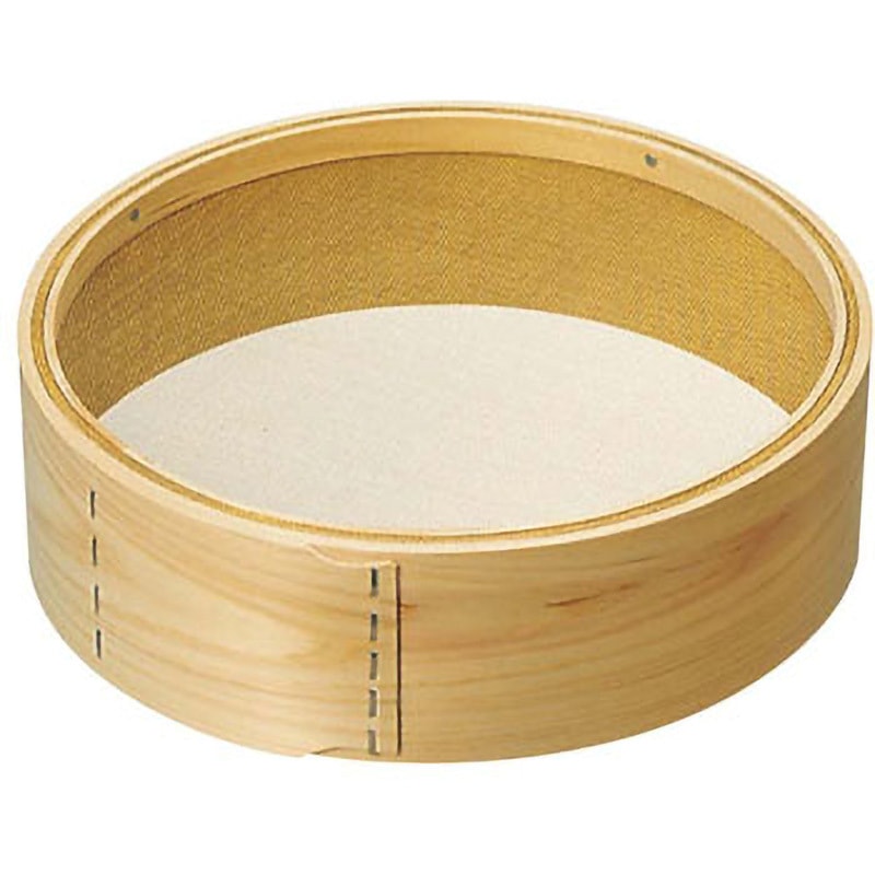 木枠 真鍮張 粉フルイ EBM(江部松商事) 外寸Φ330×H90mm 8,455円