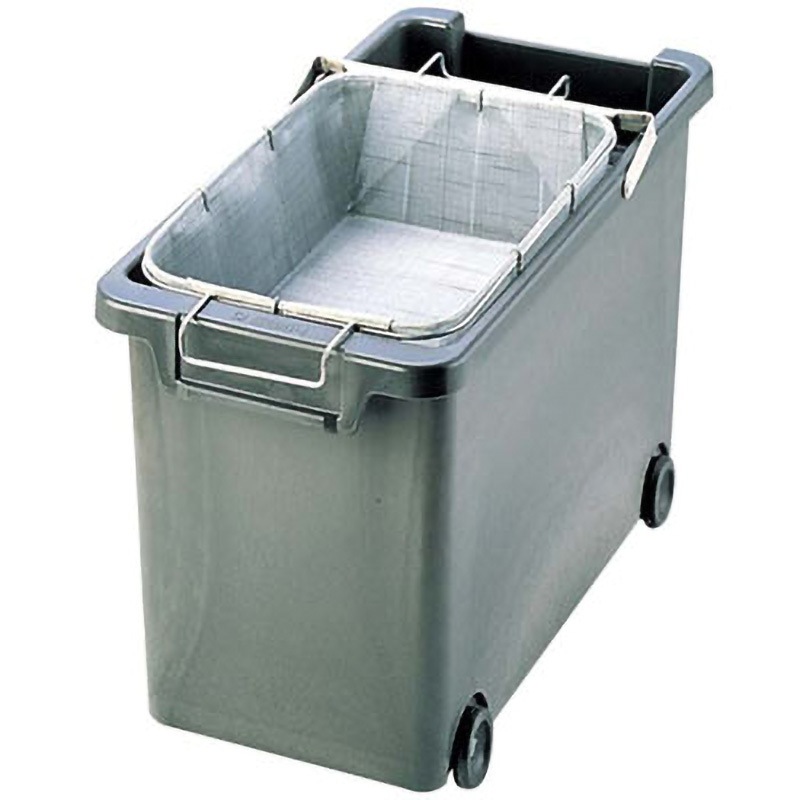 強化耐熱プラスチック フライヤー用 油缶(カゴ付) 1個 EBM(江部松商事