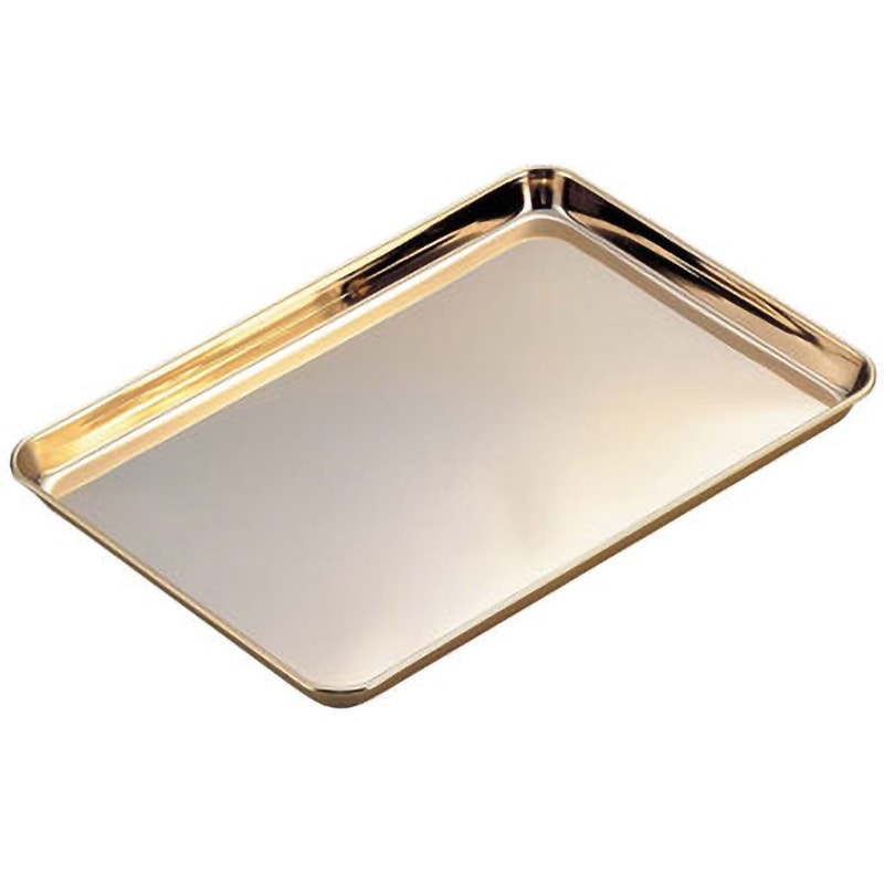 18-0 ケーキバット(金メッキ付) EBM(江部松商事) 外寸350×250mm