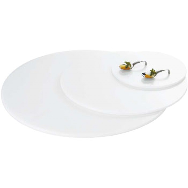 W0031 ブッフェステーション 丸ホワイトトレー EBM(江部松商事) 種別S   W0031