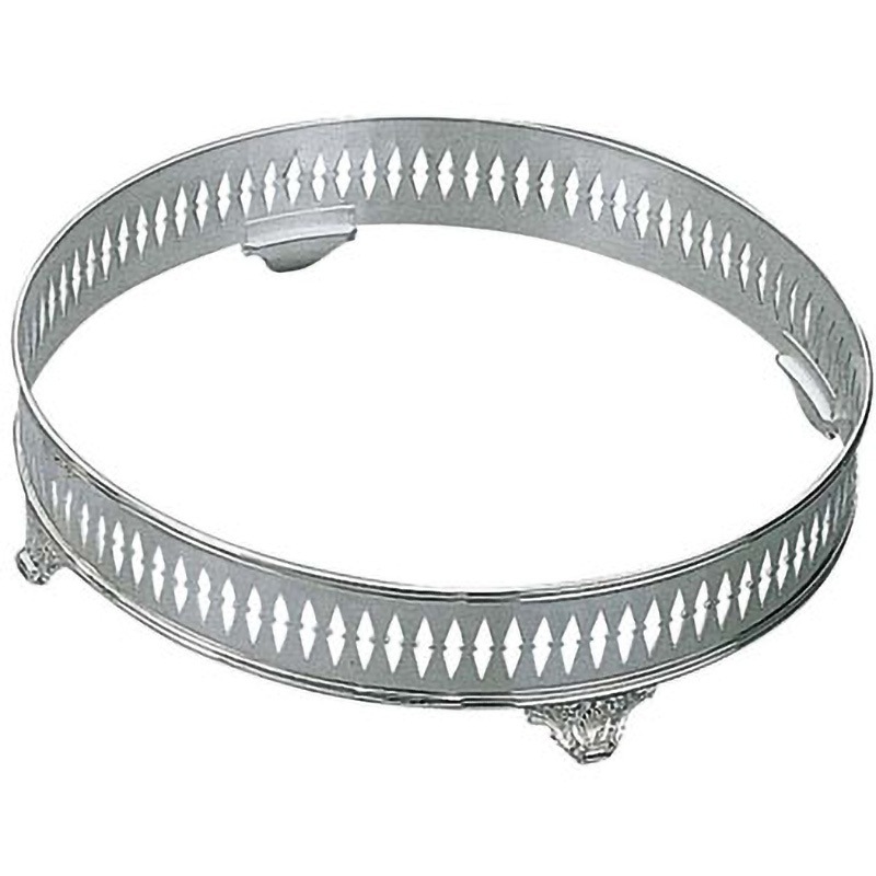 H 洋白 丸型 ビュッフェスタンド足付 EBM(江部松商事) 16インチ用