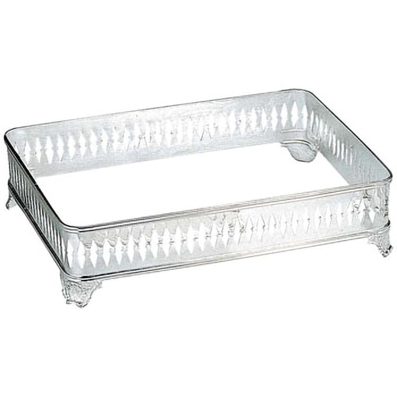 H 洋白 角型 ビュッフェスタンド足付 EBM(江部松商事) 20インチ用