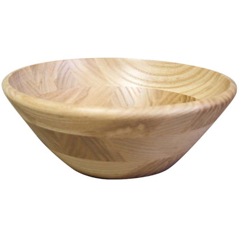 130030 ホワイトアッシュ サラダボール(ナチュラルカラー)縁丸タイプ EBM(江部松商事) 種別Φ255